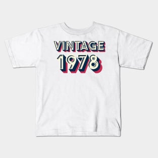 Vintage 1978 Kids T-Shirt